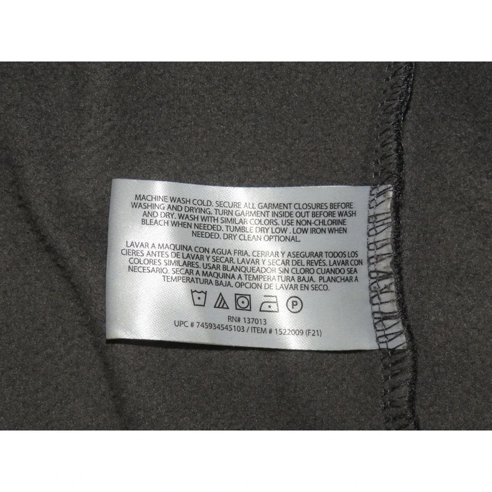 ORVIS Full Zip-Up Gray 100% Polyester‎ Casual Jacket Men's Large